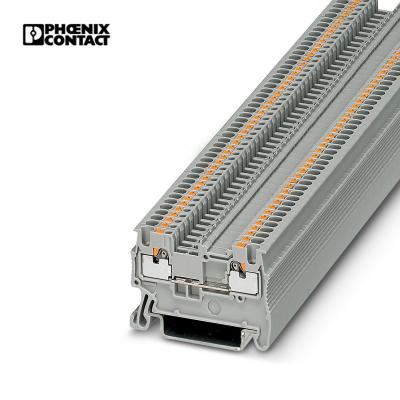 China Wire Connecting 3208100 Original Phoenix Touch PT 1.5/S Terminal Block Power Through Wire Connector Din Rail Terminal Block for sale