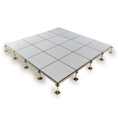 China Modern factory 600hpl antistatic all steel overhead raised glass floor system pedestal office use floor tiles for sale