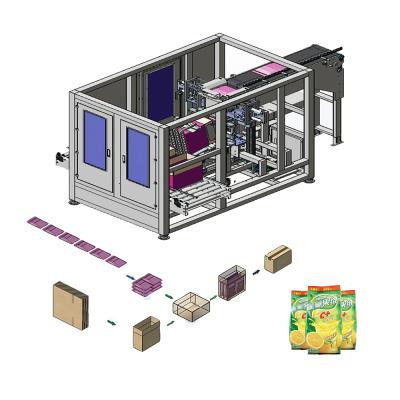 China Food Robot Sorting Case Packing Line For Industrial Food Packaging for sale