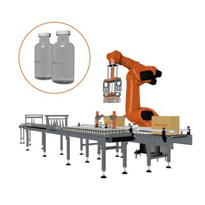 China Food KUKA 6 Axis Robot Arm Drink Bottle In Cartons Packing for sale