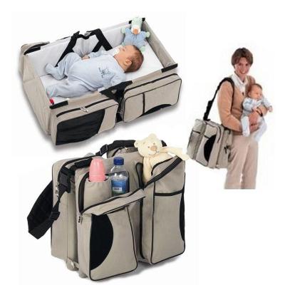 China Custom Convertible Backpack Designer Multifunctional Baby Diaper Bag Backpack Printed Diaper Bag 3 in 1 for sale