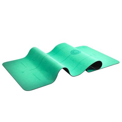 China Board Yoga Mat Natural Rubber PVC Jute Band Custom Yoga Mat With Carrying Strap for sale