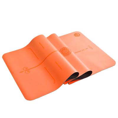 China Custom Comfortable Natural Rubber 2mm Comfortable Exercise Foam Orange PU Foam Yoga Mats for sale