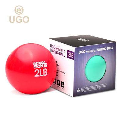 China UGO Sand Filled PVC Weight Ball Two Color Handle Exercise Dumbbell UD5561002 for sale