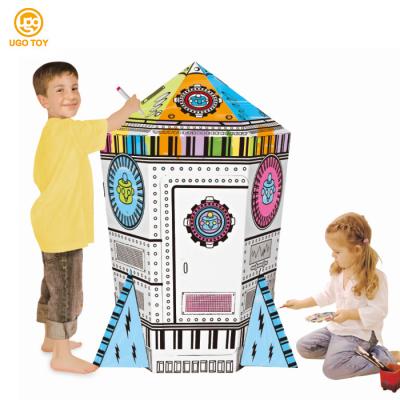 China Preschool Education Large Rocket Diy Doodle Drawing Toys for sale