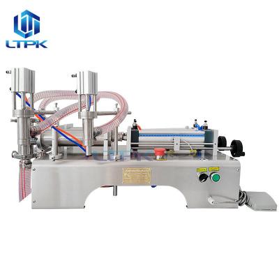 China LTPK LT-G2WY Low Price 100-1000ml Perfume Semi Automatic Water Liquid Syrup Liquid Soap Pharmaceutical Hot Oral Bottle Filling Machines for sale