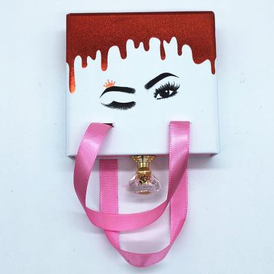 China Long New Design Square Shopping Bag Shape Natural Gift Lashes Box Private Label Lashes Case Eyelash Boxes Packaging Custom With Your Own Logo for sale