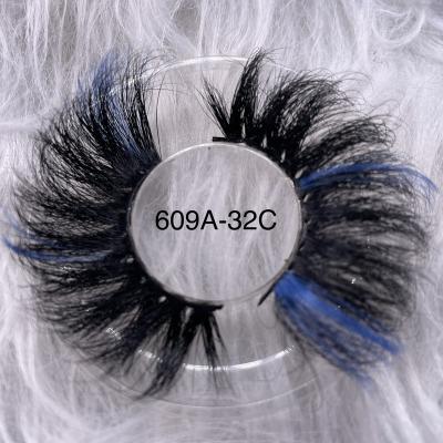 China Fluffy/3d Effect/New Dense Mink Color Lashes Private Label Bundles Colored 3d Mink Lashes 25mm Mink Lashes With Eyelashes for sale