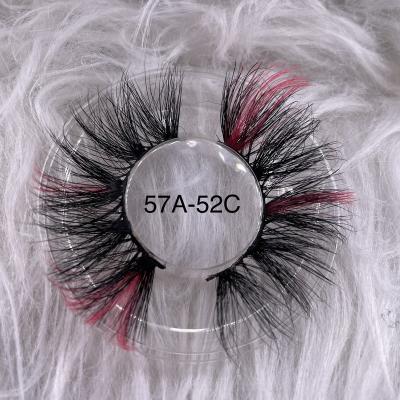 China Natural Soft New Design Custom Eyelash Packing Colorful 25mm Mink Eyelashes Wholesale 3d Mink False Eye Lashes Own brand for sale