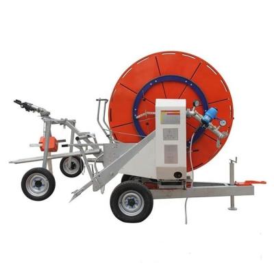 China Durable Agricultural Travelling Irrigator Hard Hose Reel Irrigation Sprinkler Machine with Big Impact Sprinkler Gun for sale