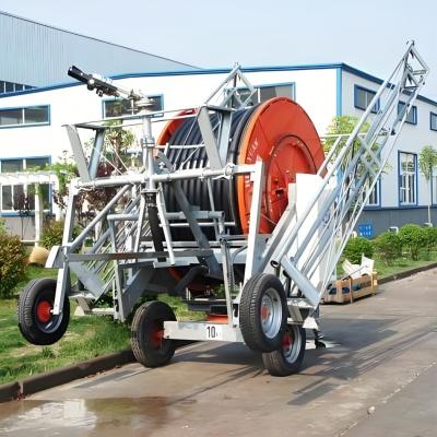 China Farms Automatic Self-Propelled Water Irrigation Machine with Hydraulic Turbine Hose Reel and Features IRRIGATION SYSTEM for sale