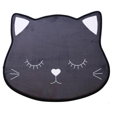 China Washable 3d Printed Cats Pattern Soft Cartoon Blanket Mats Kids Children Play Room Bedroom Rugs for sale