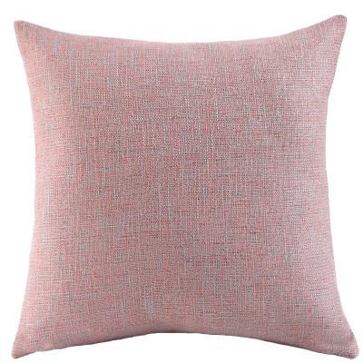 China 2021 Decorative New Solid Color Sofa Cushion Pillow Case Tile Decorative Canvas Cover 45x45 for sale