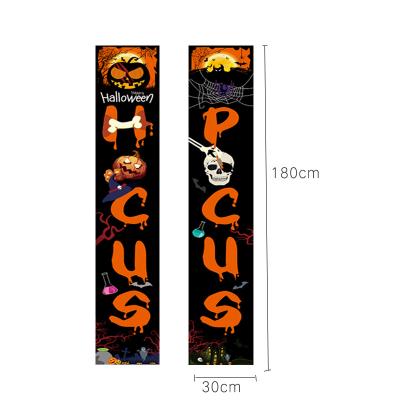 China Health Care Institution Outdoor Front Porch Signs Flags Hanging Banner Flag Halloween Decorations for sale