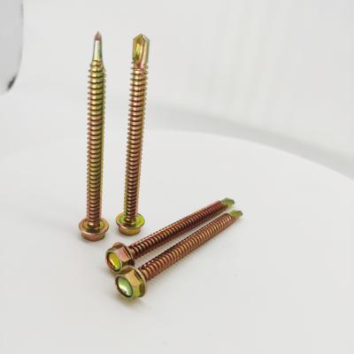 China High Quality HEX Hot Dip Colored Galvanized Hex Head Self Drilling Screws for sale