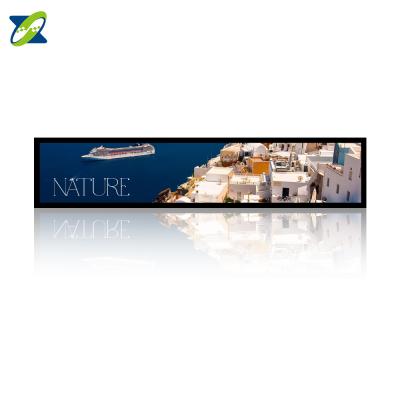 China 16.4 Inch Indoor Wall Mount Android Stretched Bar LCD Display Advertising Stretch Screen For Supermarket for sale