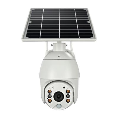 China NIGHT VISION with 4G Full Color Wireless Solar Battery Powered Outdoor Night Vision IP PTZ CCTV Human Path Camera 4g Sim Card for sale