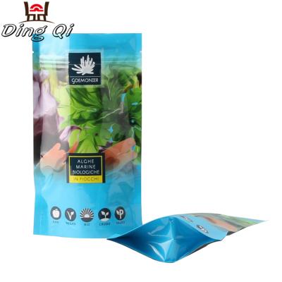 China Food Grade Plastic Packaging Custom Logo Nylon Moisture Proof Recycled Small Ziplock Bag for sale