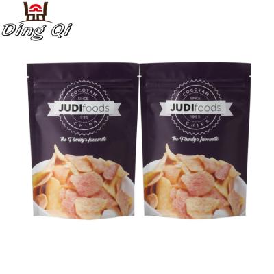 China High Quality Moisture Proof Colorful Printed French Fries Chips Packaging Plastic Bag With Flexible Handle for sale