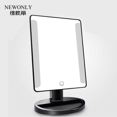 China New Product Factory Direct Selling Lighted Plastic Logo Printed LED Light Bar Operated By USB And Battery Makeup Mirror With Lights for sale