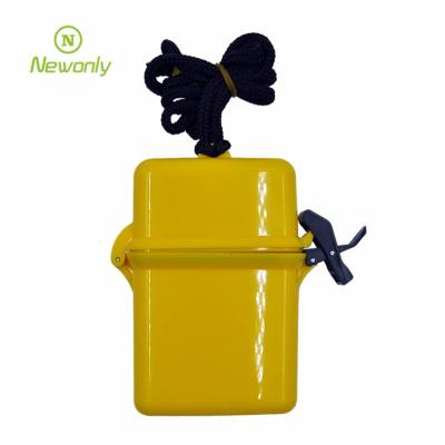 China Logo Printed Waterproof Plastic Floating Tools Swim Beach Safe Box With Lanyard for sale