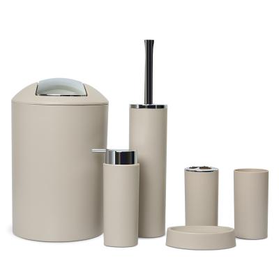 China Sustainable New Design Plastic Bathroom Set Accessories For Home And Hotel for sale