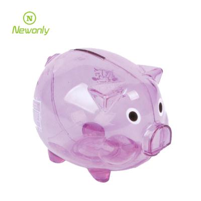 China Hot-selling plastic pig bank plastic coin beautiful custom logo and color plastic pig 7.5kgs/6kgs 2000pcs 2000pcs 12.5x10x9.8cm cn; ZHE-Accept for sale