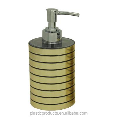 China Gold Foam Soap Dispenser Plastic Material Hand Soap Dispenser Liquid Soap Dispenser For Bathroom Sets for sale