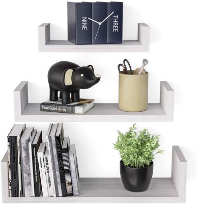 China Foldable Floating Shelves Wall Mounted Solid Wood Shelves for sale