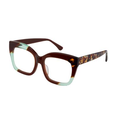 China For Optical Glasses and Decoration Eye Sight Glasses Newest High Quality Optical Oversized Classic Glasses Frame Full Acetate Frame for sale