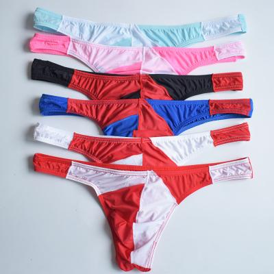 China Viable men's sexy thongs spot ultra-thin running colorful underwear for sale