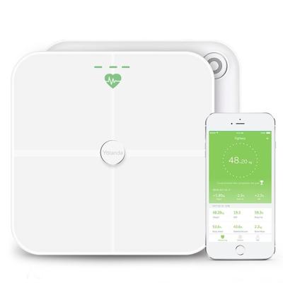 China Smart App Digital Body Weight Scale Bathroom Scale Ble Connection With Body Composition Analysis for sale