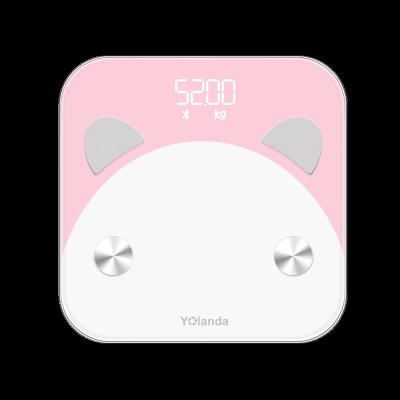 China Cute Business Design Blue Tooth Body Fat Digital Scale Tracks Master Fitness Composition Body Fat Scale 13 Bmi for sale