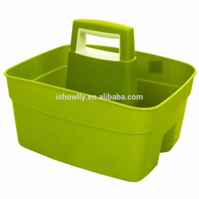 China Who respects the environment; Factory Outlet Popular Leaf Green Kitchen Cart With Insert Cream Plastic Storage Tidy Organizer Goods Wholesale Goods Practical Cleaning Serving Cart for sale