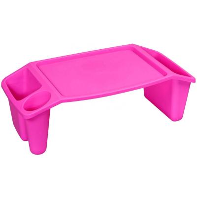 China New Basics Durable Pink (Other) Adjustable Plastic Portable Activity Table Kids Lap Tray Student Laptop Desks Sturdy Multi-Use Storage Large for sale