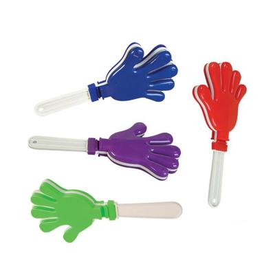 China Who respects the environment; Factory outlet China wholesale fashion cheap style colorful giant plastic cheering hand clappers as pop manufacturer for party or sports for sale