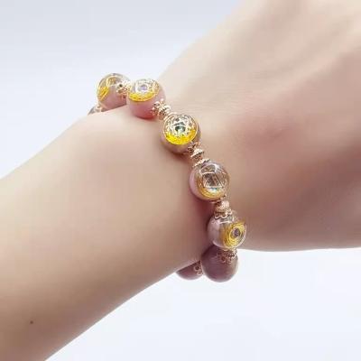 China India fengshui home decor resin green pink crystal Orgonite bracelets and precious metal for sale