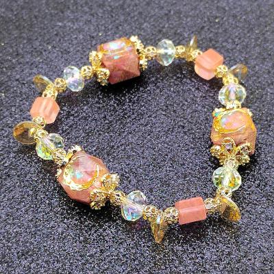 China India White Crystal Beautiful Temperament Orgonite Natural Crystal Bracelet for sale