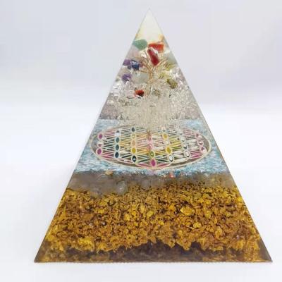 China India Orgone Pyramid | Orgonite Pyramid | EMF Protection for sale