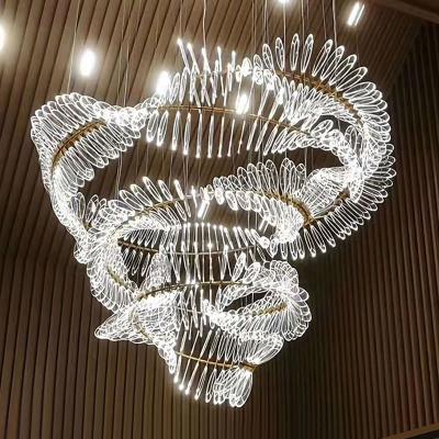 China 2022 New Design Creativity Lamp DMX RGB Modern Acrylic Chandelier Bar LED Lights Night Light Colorful Lighting for sale