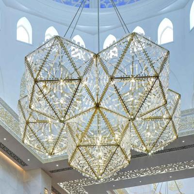 China Modern Luxury Pendant Light Hall Lighting Decor Light Bulbs Lamp For Hotel Center for sale