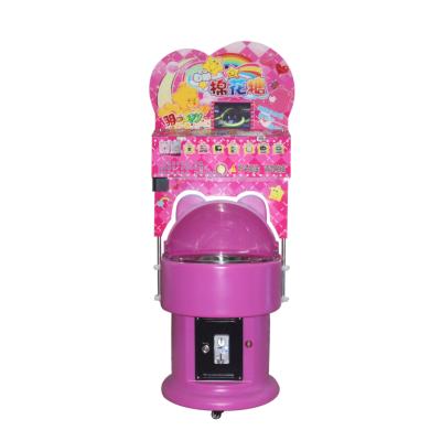 China Hot Amusement Park Kids Loved DIY Commercial Automatic Cotton Candy Floss Maker Game Machine For Sale Te koop