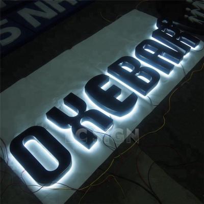 China Indoor/Outdoor Decoration 3D Light Up Acrylic Light Sign Outdoor Advertising Led Backlit Letter Sign for sale