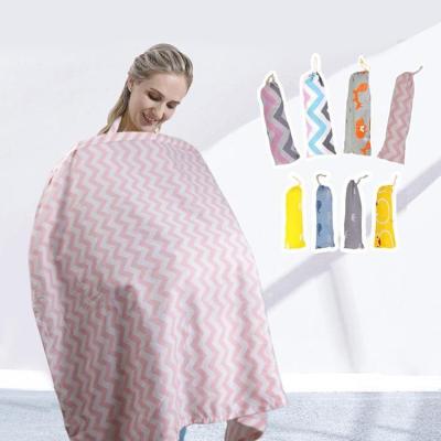 China Wholesale Breathable Cotton Sublimation Baby Carriage Blanket For Breastfeeding Nursing Blanket for sale