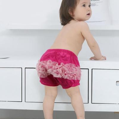 China Cute Anti-pilling Diaper Coves Baby Toddlers Newborn Infant Fashion Shorts Baby Bloomers Ruffles Panties for sale