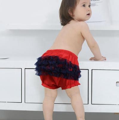 China Cotton Top Selling Washable Reusable Baby Diaper Cover Mesh Infant Bloomers for sale