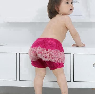 China Cotton Bloomers Baby Anti-Pilling Ruffle Toddler Baby Bloomers Canvas Bloomers For Kids Girls for sale