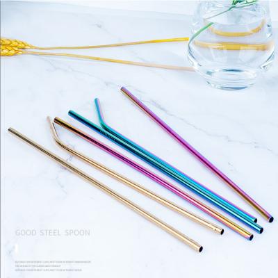 China Sustainable Wholesale Eco Friendly Reusable Glass Drinking Stainless Steel Metal Straw Set for sale