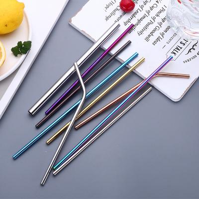 China 30% Sustainable OFF Extra Large Long Straws Food Grade 304 LFGB Stainless Steel Drinking Straw for sale