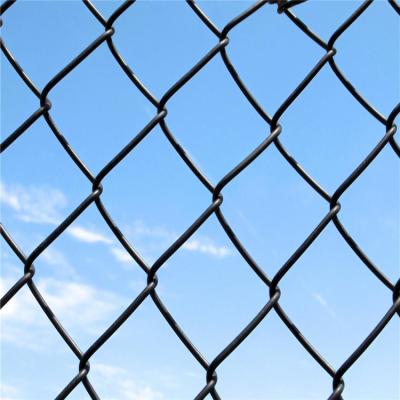 China Easily Assembled Size Diamond Farm Fence Panel Custom Electro Galvanized PVC Coated 9 Gauge Chain Link Fence for sale